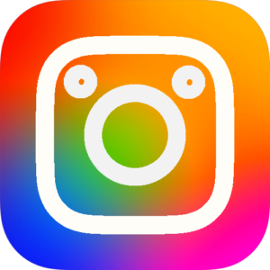 something that looks like the instagram logo but is more colorful and looks more like a cartoon face