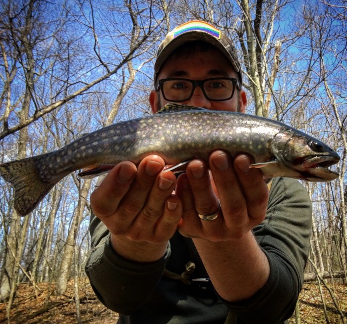 a fairly big brook trout